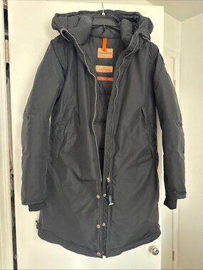ParaJumpers Women's Small Long Bear Black DOwn Insulated Arctic Winter Parka